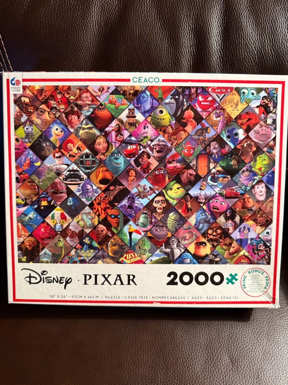 Disney Pixar 2000-Piece Jigsaw Puzzle - Colorful Character Collage